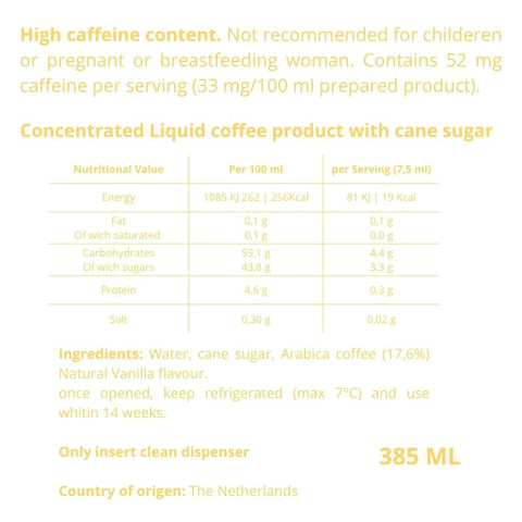 Coffee Essence Vanilla 50 servings